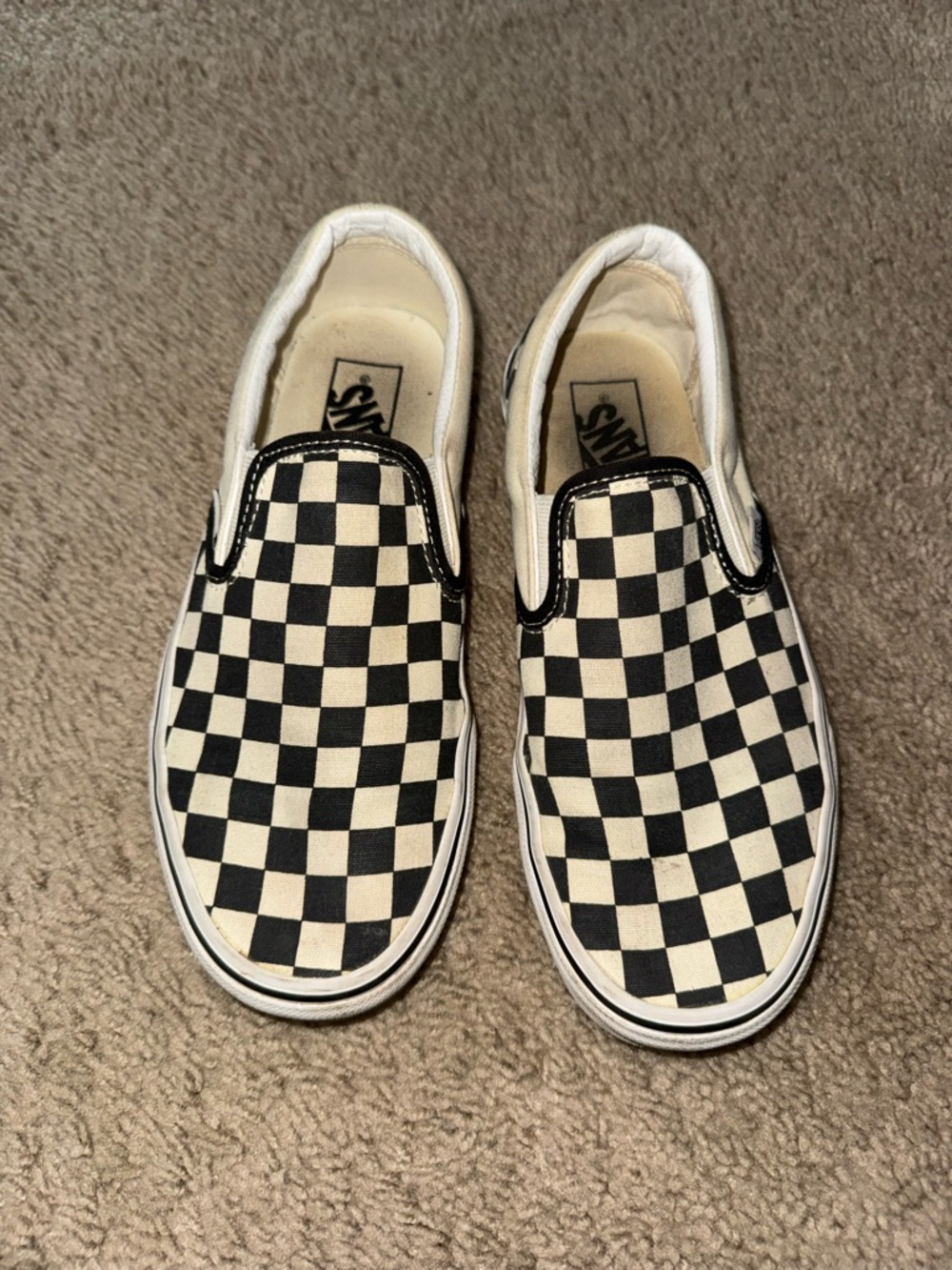Vans Womens Slip-On Checkerboard Sneaker